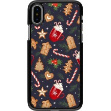 Coque iPhone X / Xs - Christmas 25 Pattern Gingerbread House