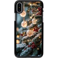 iPhone X / Xs Case Hülle - Christmas 25 Xmas Decorated Tree