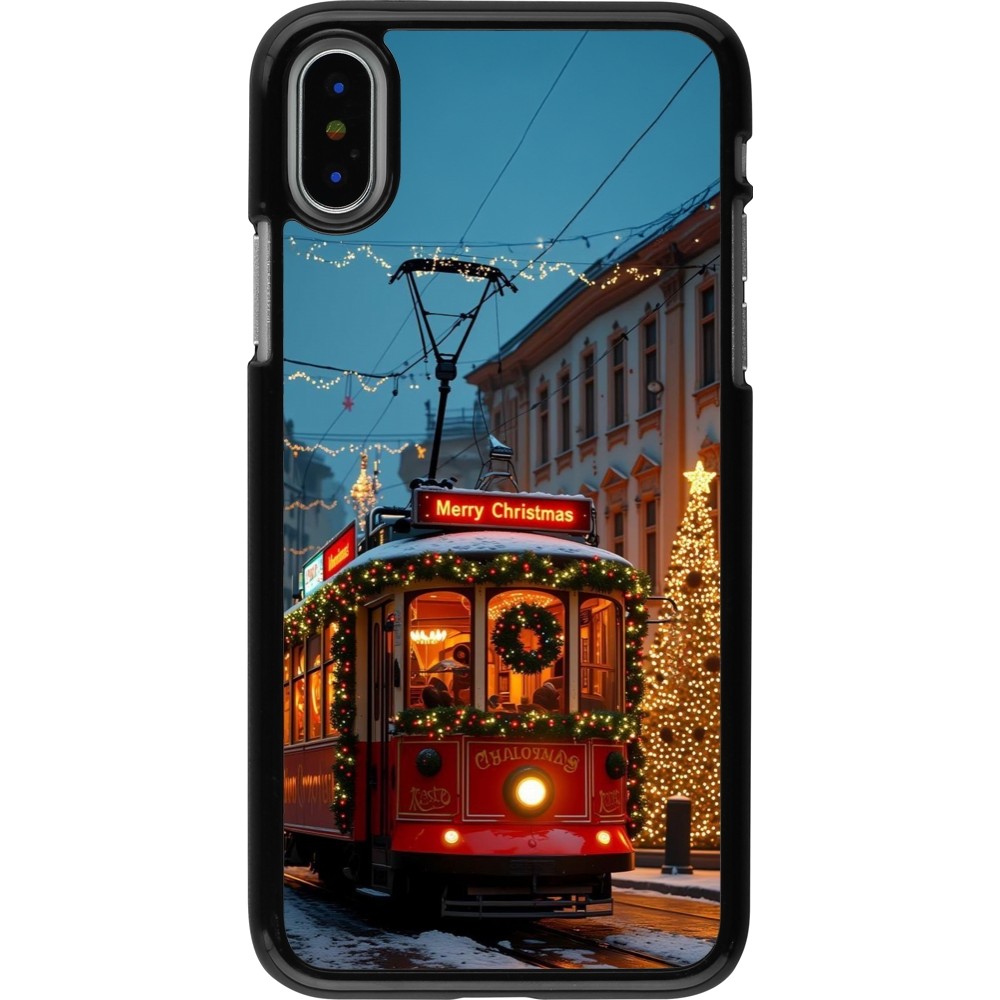 Coque iPhone X / Xs - Christmas 25 Xmas Train