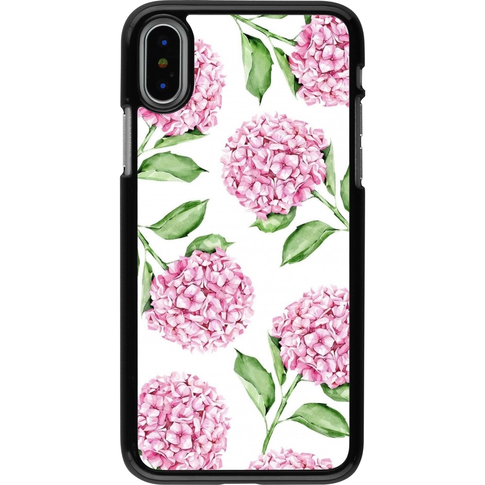 iPhone X / Xs Case Hülle - Easter 2024 pink flowers