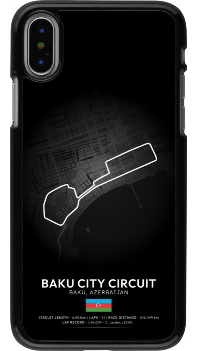 Coque iPhone X / Xs - F1 Track 2025 Azerbaijan