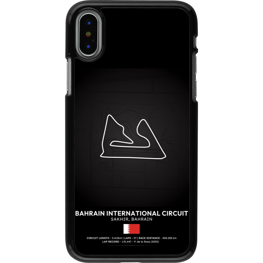 iPhone X / Xs Case Hülle - F1 Track 2025 Bahrain