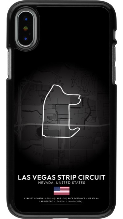 Coque iPhone X / Xs - F1 Track 2025 Las Vegas