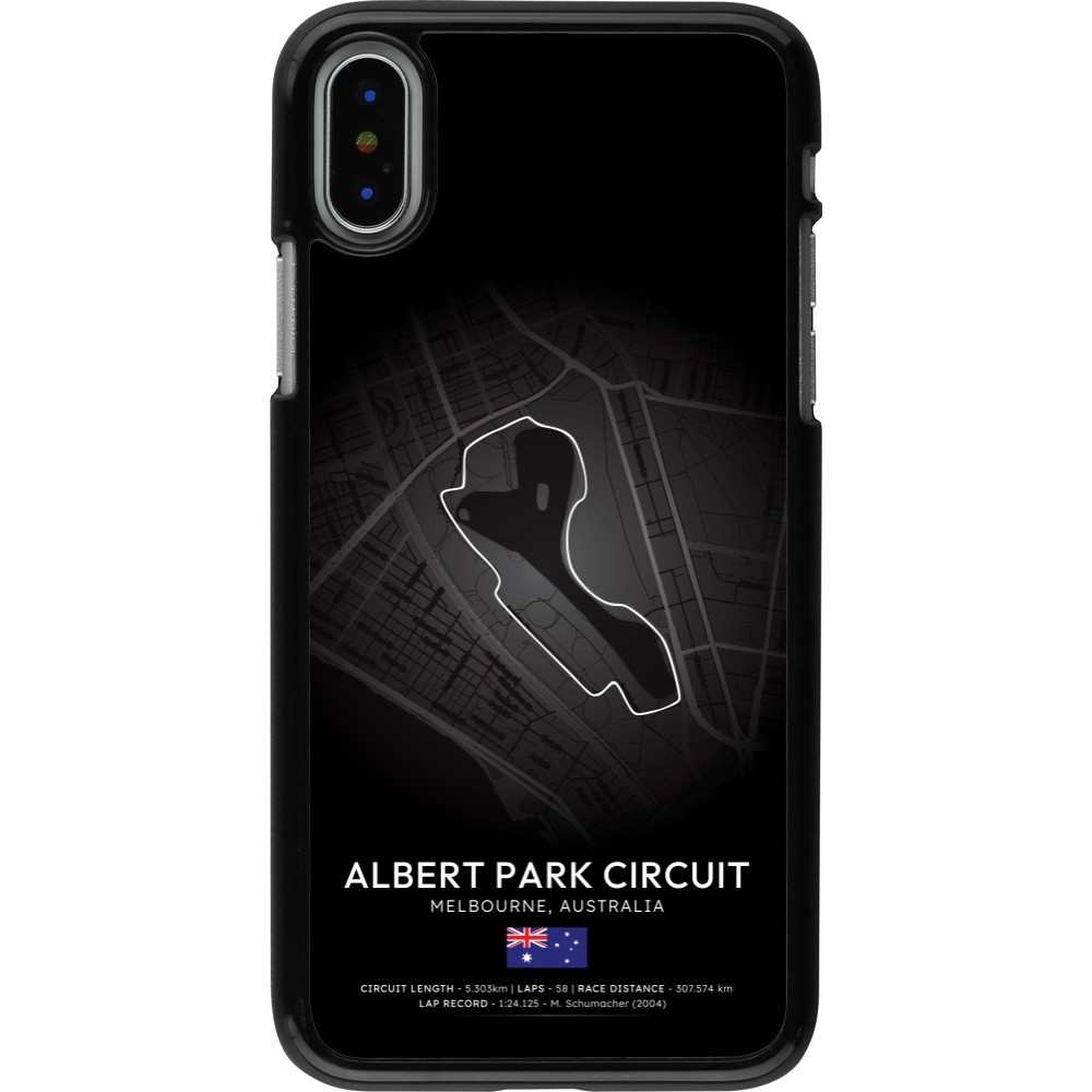 iPhone X / Xs Case Hülle - F1 Track 2025 Melbourne