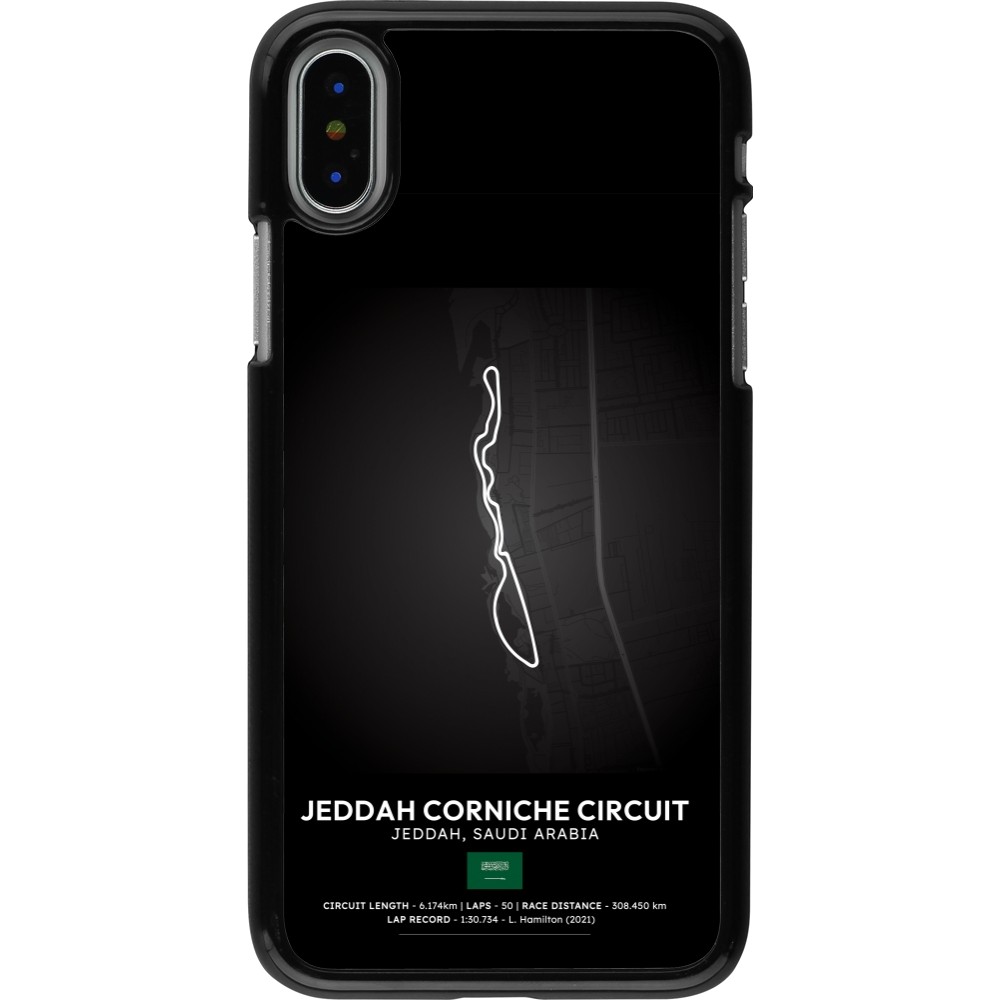 iPhone X / Xs Case Hülle - F1 Track 2025 Saudi Arabia