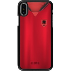 Coque iPhone X / Xs - Maillot de football Albanie personnalisable