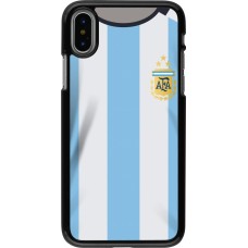 Coque iPhone X / Xs - Maillot de football Argentine 2022 personnalisable