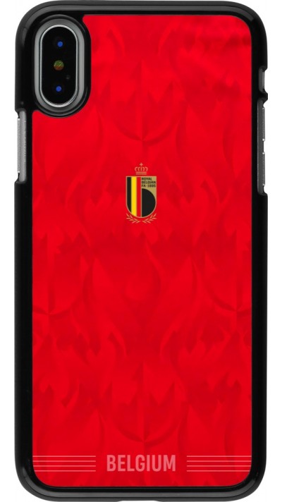 Coque iPhone X / Xs - Maillot de football Belgique 2026 personnalisable