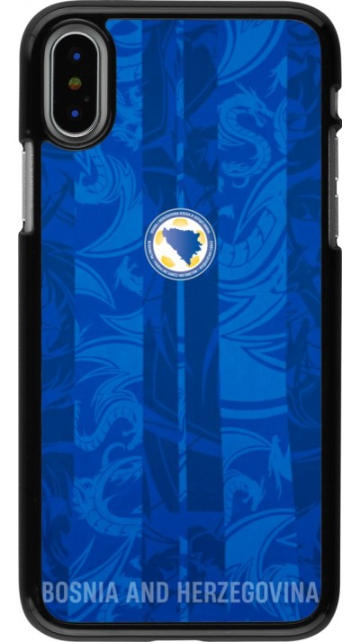 Coque iPhone X / Xs - Maillot de football Bosnie-Herzégovine 2026 personnalisable