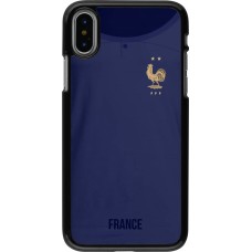 iPhone X / Xs Case Hülle - Frankreich 2022 personalisierbares Fussballtrikot