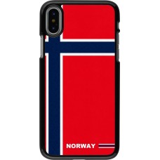 iPhone X / Xs Case Hülle - Norwegen 2026 personalisierbares Fussballtrikot
