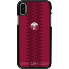 iPhone X / Xs Case Hülle - Qatar 2026 personalisierbares Fussballtrikot