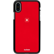 iPhone X / Xs Case Hülle - Schweiz 2026 personalisierbares Fussballtrikot