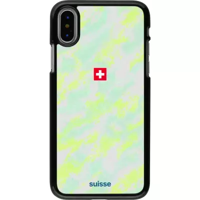 Coque iPhone X / Xs - Maillot de football Suisse Away 2026 personnalisable