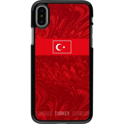 Coque iPhone X / Xs - Maillot de football Turquie 2026 personnalisable