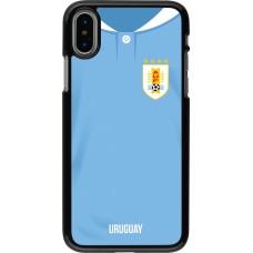 iPhone X / Xs Case Hülle - Uruguay 2022 personalisierbares Fussballtrikot