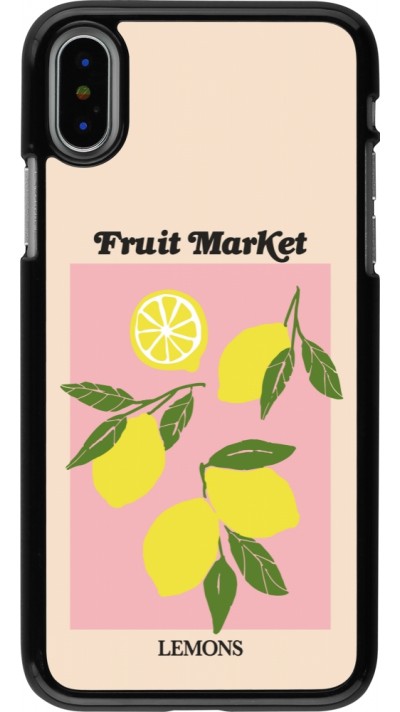 iPhone X / Xs Case Hülle - Fruit market lemons 2026