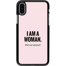 Coque iPhone X / Xs - I am a woman