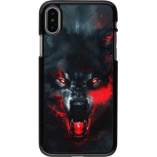iPhone X / Xs Case Hülle - Halloween 2024 mad werewolf