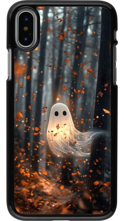 Coque iPhone X / Xs - Halloween 2025 Ghost in the forest