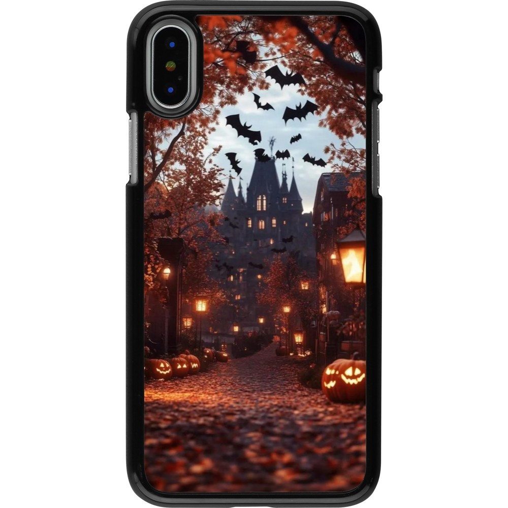 Coque iPhone X / Xs - Halloween 2025 Haunted house
