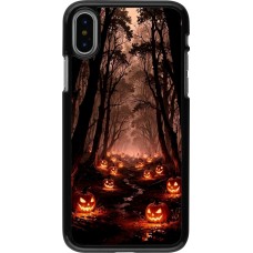 Coque iPhone X / Xs - Halloween 2025 Road of Terrifying Pumpkins