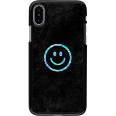 Coque iPhone X / Xs - Happy smiley irisé