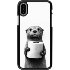 iPhone X / Xs Case Hülle - Otter Toilettenpapier