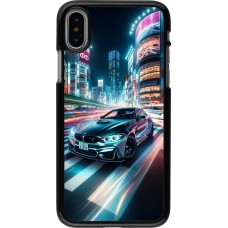 iPhone X / Xs Case Hülle - BMW M4 Tokio Nacht