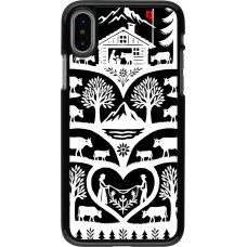 iPhone X / Xs Case Hülle - Poya Schweiz 2 schwarz