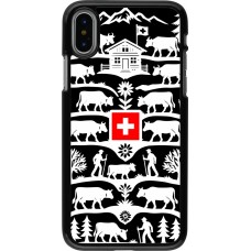 iPhone X / Xs Case Hülle - Poya Schweiz 3 schwarz