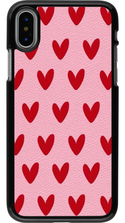 iPhone X / Xs Case Hülle - Saint Valentines Day 26 Pattern heart