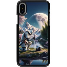 Coque iPhone X / Xs - Samurai Katana Lune