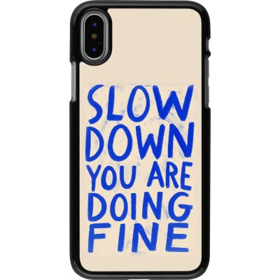 iPhone X / Xs Case Hülle - Slow down 2026