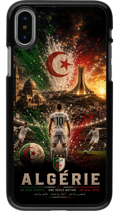 iPhone X / Xs Case Hülle - Fussball Algerien splash 2026