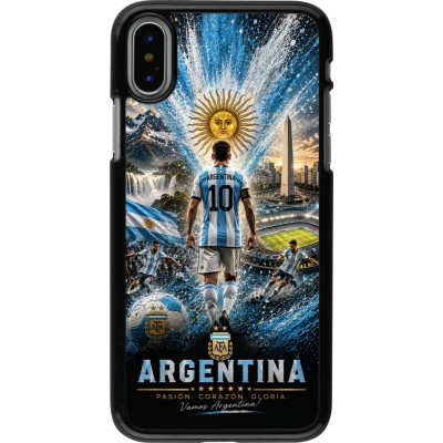 Coque iPhone X / Xs - Football Argentine splash 2026
