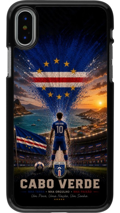 iPhone X / Xs Case Hülle - Fussball Kap Verde splash 2026