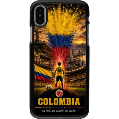 Coque iPhone X / Xs - Football Colombie splash 2026