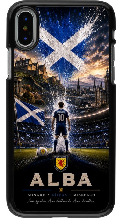 iPhone X / Xs Case Hülle - Fussball Schottland splash 2026