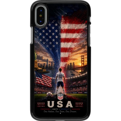 iPhone X / Xs Case Hülle - Fussball Vereinigten Staaten splash 2026
