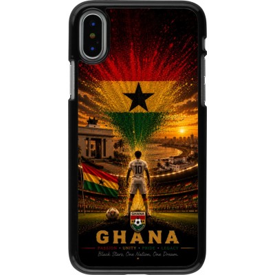 Coque iPhone X / Xs - Football Ghana splash 2026