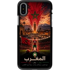 iPhone X / Xs Case Hülle - Fussball Marokko splash 2026