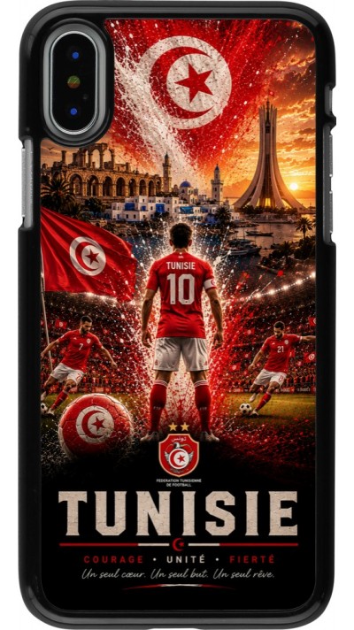 iPhone X / Xs Case Hülle - Fussball Tunesien splash 2026
