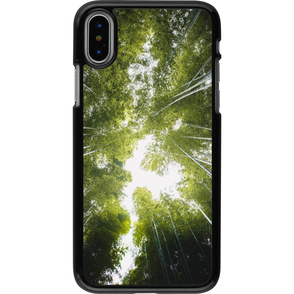 Coque iPhone X / Xs - Spring 23 forest blue sky
