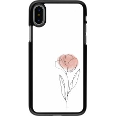 iPhone X / Xs Case Hülle - Spring 23 minimalist flower