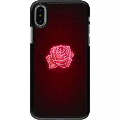iPhone X / Xs Case Hülle - Spring 23 neon rose
