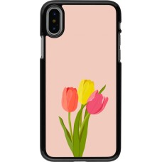 iPhone X / Xs Case Hülle - Spring 23 tulip trio