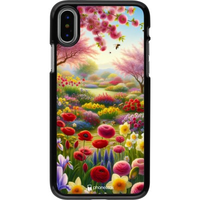 iPhone X / Xs Case Hülle - Frühling 25 Strauß Frühling