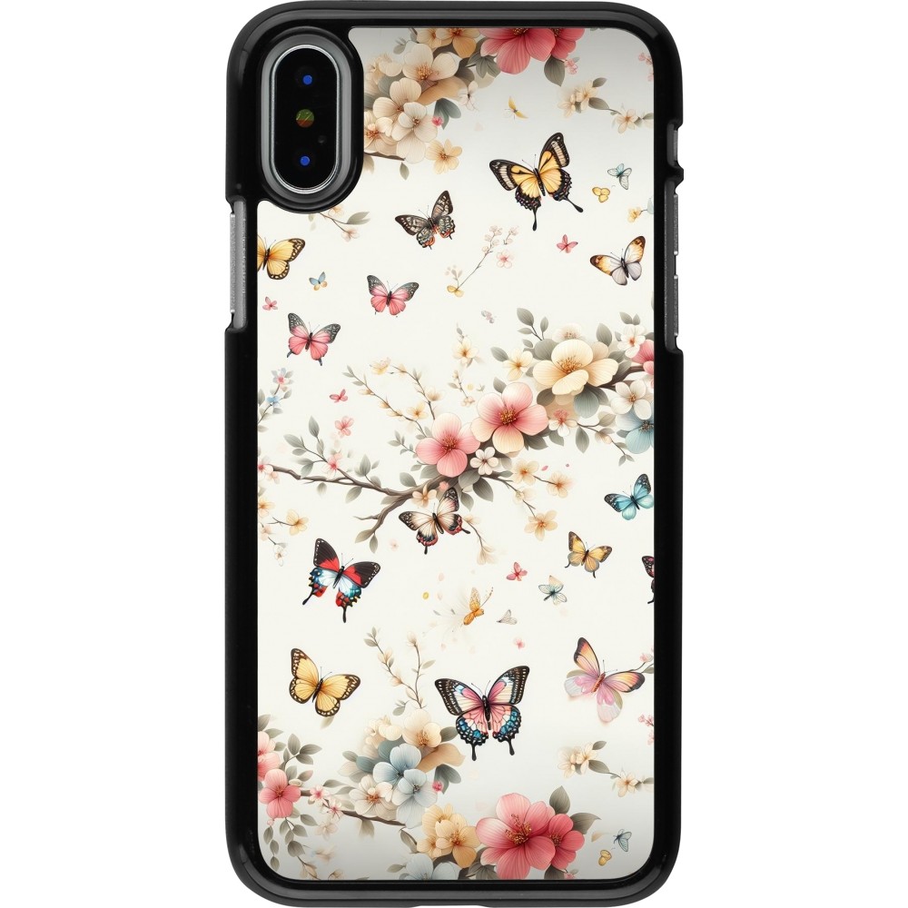 Coque iPhone X / Xs - Spring 25 Papillons Légers
