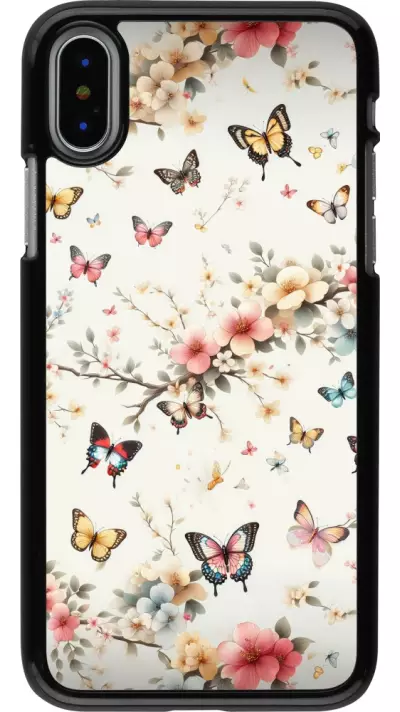 iPhone X / Xs Case Hülle - Frühling 25 Leichte Schmetterlinge